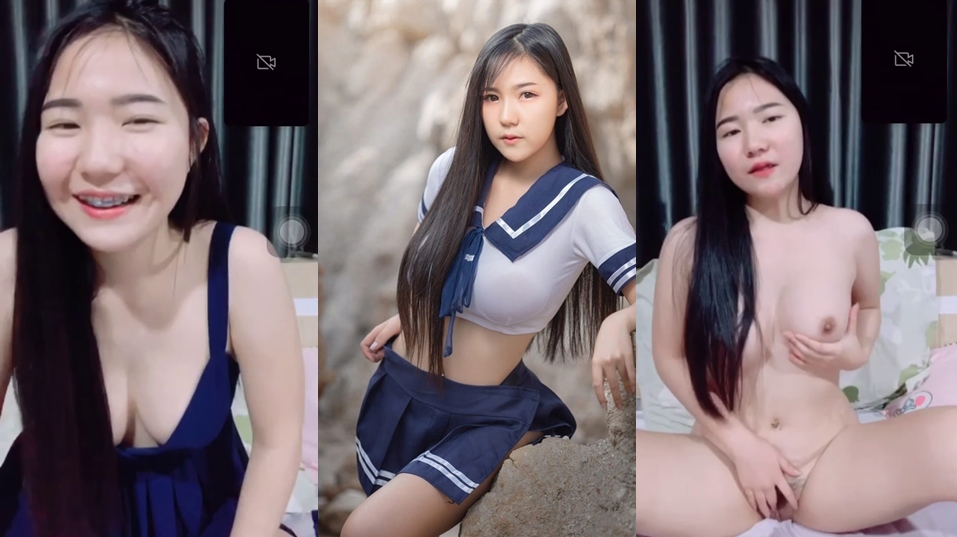 น้องพลอย สาวดัดฟันทางบ้านยิ้มน่ารักนมใหญ่หีสวยคอลเสียวกับแฟนเก่าแล้วโดนเอามาปล่อยโคตรเสียดายน้องแม่งสวยมากน่าเก็บไว้เย็ดนานๆไม่น่าปล่อยคลิปเลย